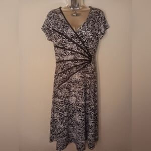 Connected Apparel Black and White Maxi Dress